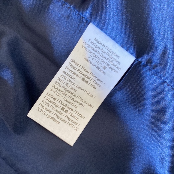 *NWOT* J.Crew Cocoon Coat Italian Stadium Cloth Wool, Heather Fire Red, size 0P - Picture 15 of 16